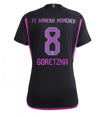 Lacne Ženy Futbalové dres Bayern Munich Leon Goretzka #8 2023-24 Krátky Rukáv - Preč